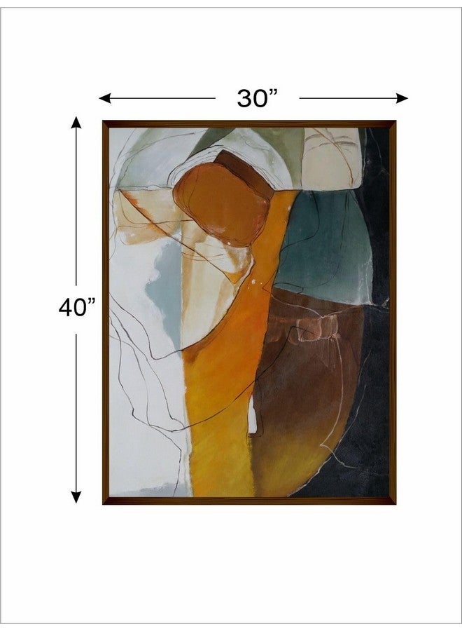 Artsense لوحة فنية بتصميم رخام مميز من آرتسينس لتزيين الجدران - الأفضل لغرفة المعيشة، غرفة الرسم، غرفة النوم، المكتب - 30x40 بوصة - Image 4