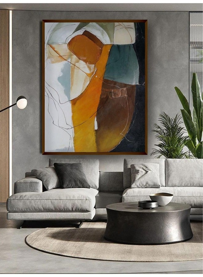 Artsense لوحة فنية بتصميم رخام مميز من آرتسينس لتزيين الجدران - الأفضل لغرفة المعيشة، غرفة الرسم، غرفة النوم، المكتب - 30x40 بوصة - Image 1