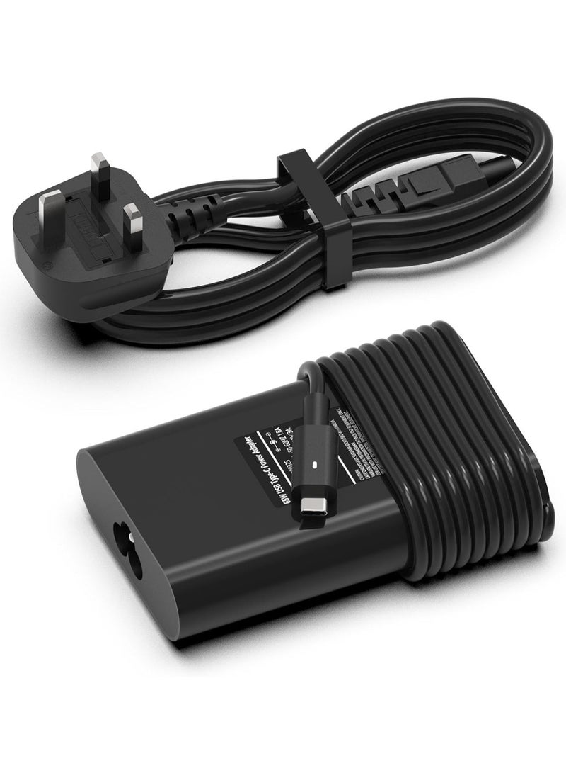 Terabyte 20V 4 5A Laptop Adapter Usb-C Charger For Dell Latitude Black - Image 1