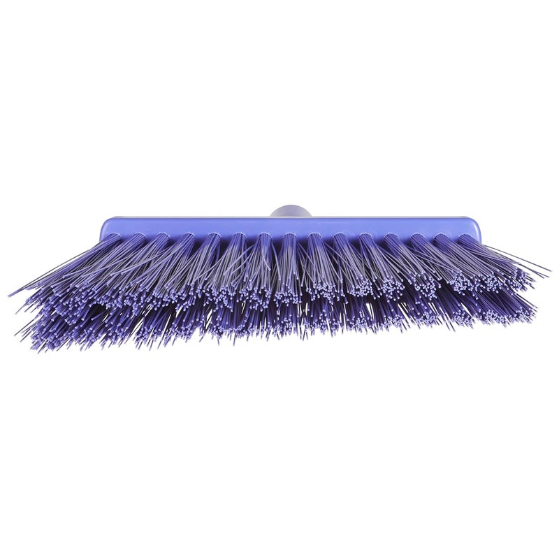 Vikan 29148 Broom, Angle Cut, 11.4" Extra Stiff, Purple - Image 3