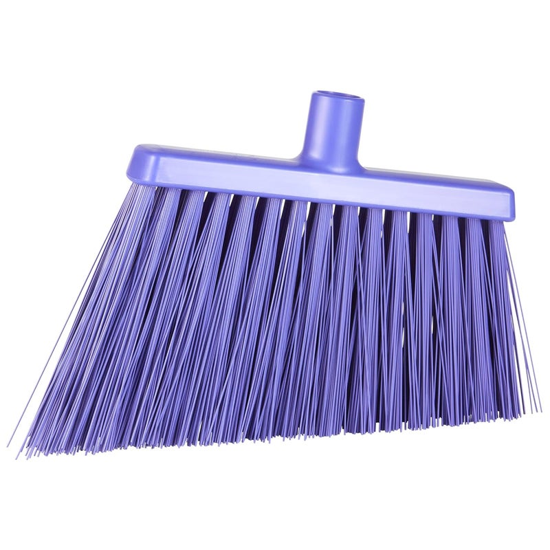 Vikan 29148 Broom, Angle Cut, 11.4" Extra Stiff, Purple - Image 1