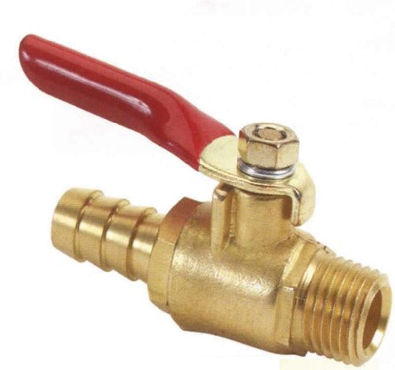 Moeller 033306-10 1/4 NPT 3/8" Barb Brass Valve - Image 2