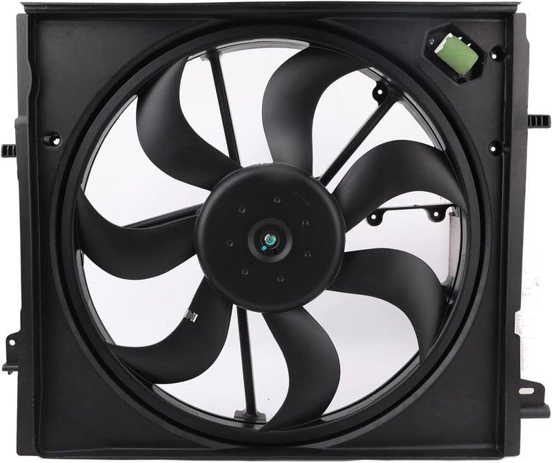 MNJWS Radiator Cooling Fan Assembly for 2017-2022 Nissan Rogue Sport 2.0L - Image 1
