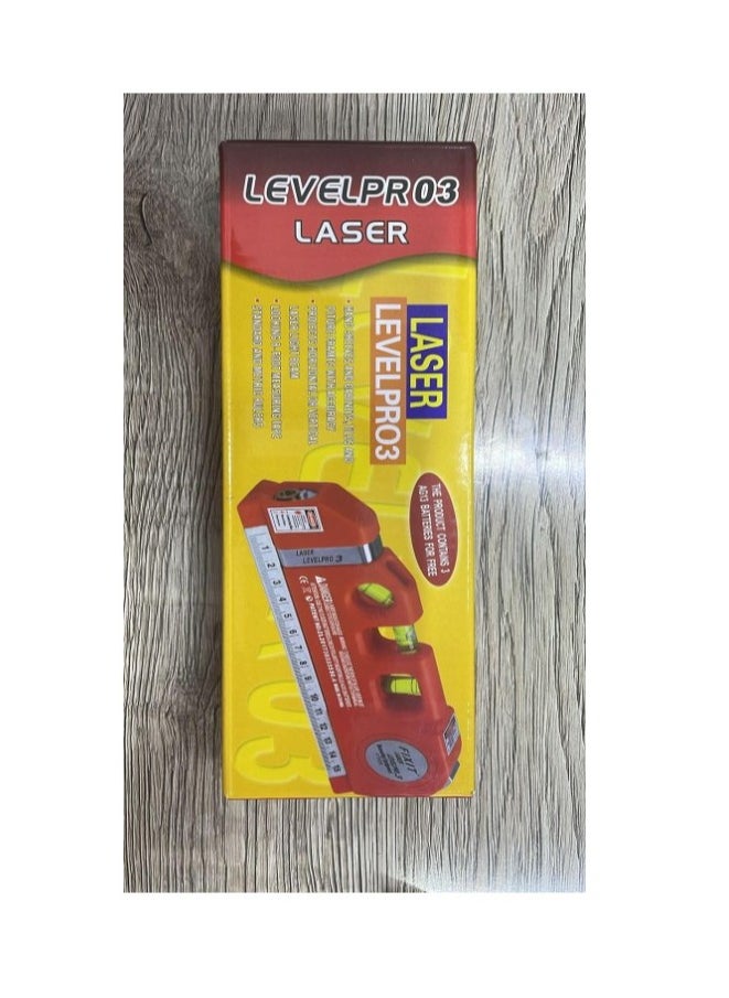 Laser Level Tool, Multipurpose Laser Level Kit Standard Cross Line Laser level Laser Line leveler Beam Tool with Measure Tape Ruler Adjusted Metric Rulersr