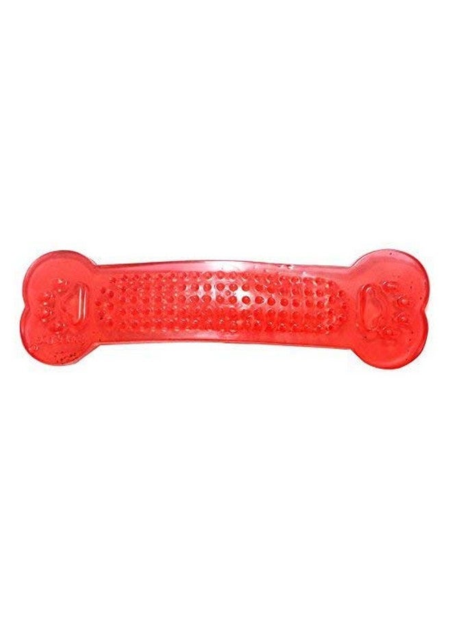 عظمة التسنين المصنوعة من المطاط الطبيعي المتينة وغير السامة مثالية لتنظيف الأسنان ومضغها للكلاب والجراء (قد يختلف اللون) - Image 3