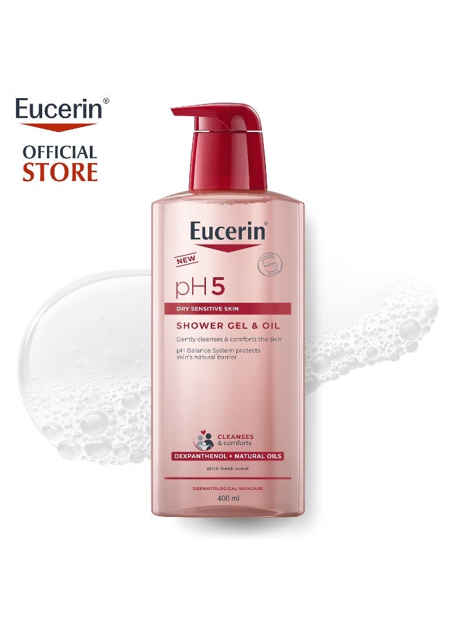 Eucerin زيت الاستحمام يوسيرين جل 400 مل PH5 - Image 1