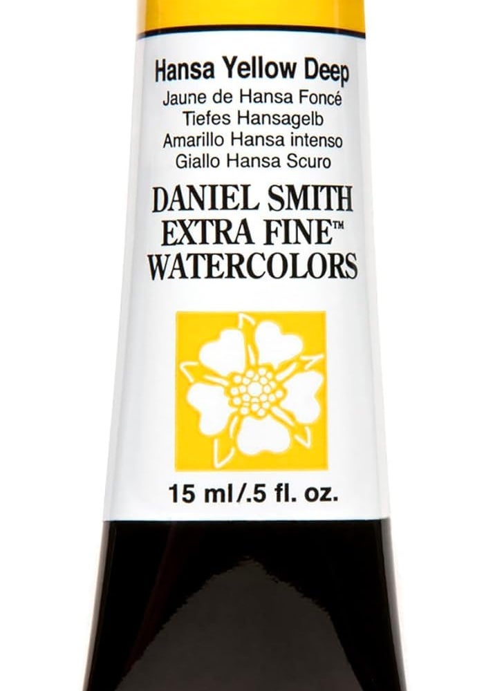 DANIEL SMITH Hansa Yellow Deep Extra Fine Watercolor Paint Tube - 15ml (0.5 Fl Oz) - Image 1