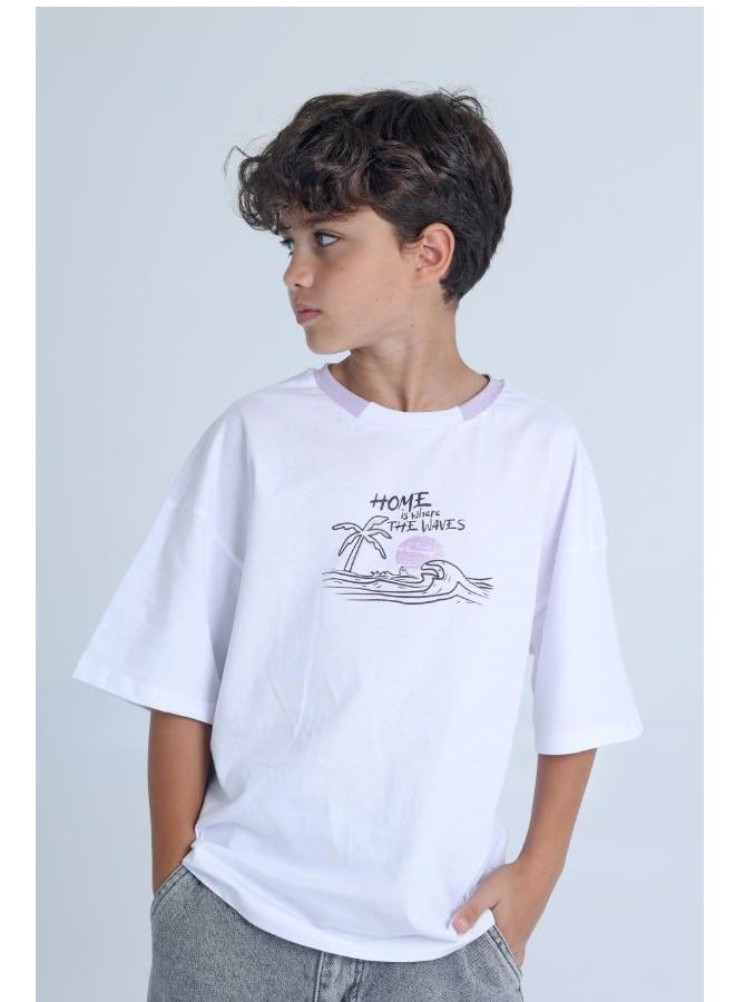 Junior Boys Over Size T-Shirt - Image 1