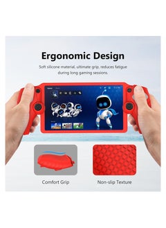 Excefore Protective Case for Playstation Portal, Silicone Case Cover Protector All-Around Protection and Non-Slip Thumb Grips Accessories for Playstation Remote Player Playstation Portal Case (Red)  - Image 2