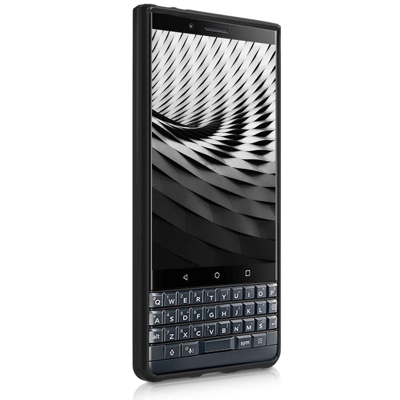 kwmobile Case Compatible with BlackBerry KEYtwo LE (Key2 LE) Case - Soft Slim Protective TPU Silicone Cover - Black Matte - Image 2
