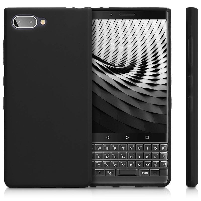 kwmobile Case Compatible with BlackBerry KEYtwo LE (Key2 LE) Case - Soft Slim Protective TPU Silicone Cover - Black Matte - Image 5