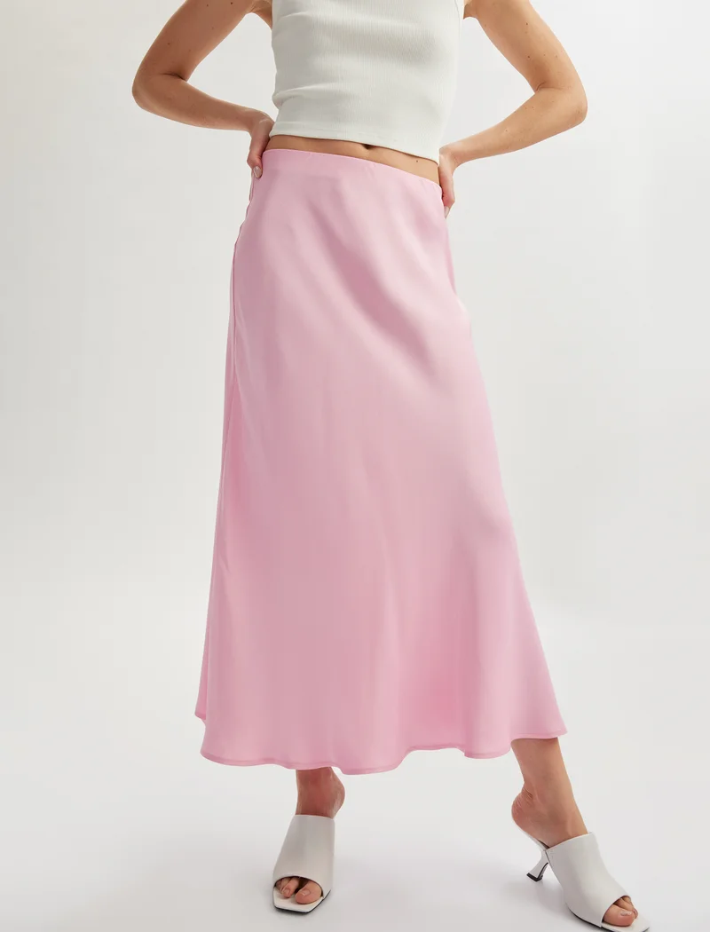 كوتون Satin Skirt