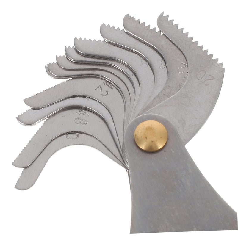 Carbon Steel Thread Pitch Gauge Set for US Screw Internal External Measuring Industrial Portable - Image 4