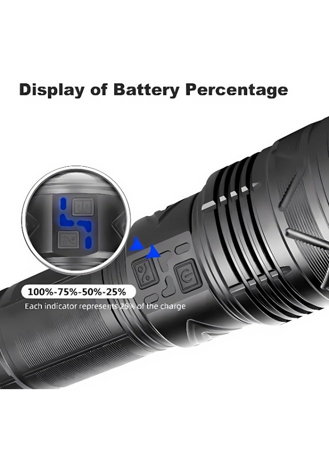 يماو مصباح YM-G501 ​​التكتيكي القوي بتقنية LED وبقوة إضاءة 1200 لومن مصمم للاستخدام الخارجي وحالات الطوارئ مع مدى إضاءة طويل يصل إلى 3000 متر - Image 5