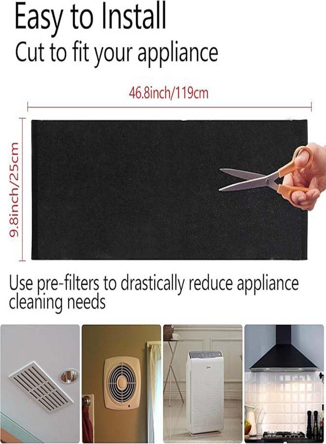 ACOMPATIBLE Universal Air Cleaner Carbon Replacement Pre-Filters Compatible with Honeywell 50250-S Round Air Purifier (5 Piece) - Image 5