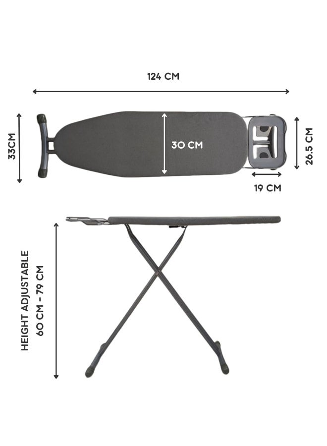 Spaceshoop ​Compact Foldable Mini Ironing Board with Integrated Iron Rest  Heat Resistant Padded Surface Ideal for Apartments Laundry Rooms & Travel  Grey - Image 3