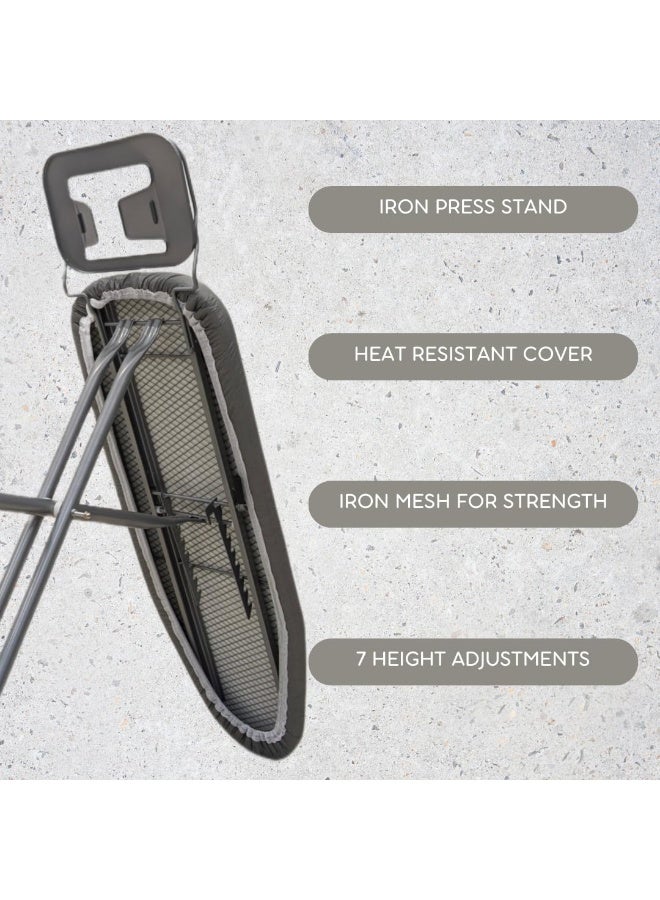 Spaceshoop ​Compact Foldable Mini Ironing Board with Integrated Iron Rest  Heat Resistant Padded Surface Ideal for Apartments Laundry Rooms & Travel  Grey - Image 4