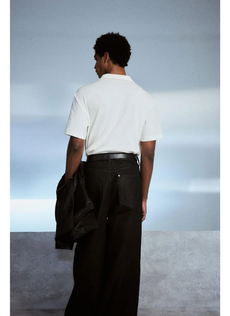 H&M Regular Fit Collared T-shirt
