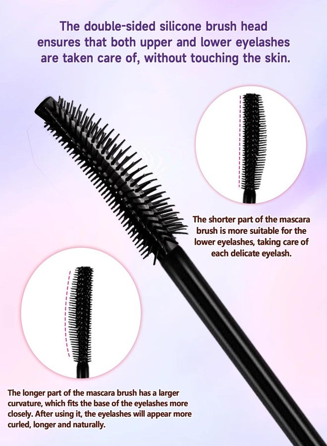 Lestpola Brown Mascara Volume and Length, Hypoallergenic Waterproof Long Wear Mascara for Mature Older Women 60 Plus with Dual-Sided Brush, No Clumps Lengthening Volumizing Tube Máscara for Sensitive Eyes-02 - Image 3