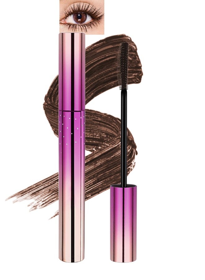 Lestpola Brown Mascara Volume and Length, Hypoallergenic Waterproof Long Wear Mascara for Mature Older Women 60 Plus with Dual-Sided Brush, No Clumps Lengthening Volumizing Tube Máscara for Sensitive Eyes-02 - Image 1