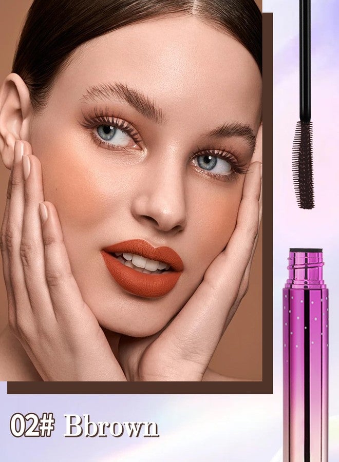 Lestpola Brown Mascara Volume and Length, Hypoallergenic Waterproof Long Wear Mascara for Mature Older Women 60 Plus with Dual-Sided Brush, No Clumps Lengthening Volumizing Tube Máscara for Sensitive Eyes-02 - Image 2
