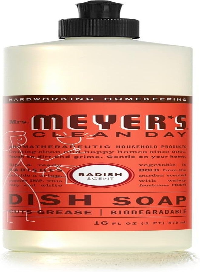 MRS. MEYER'S CLEAN DAY Liquid Dish Soap, Radish, 16 fl. oz - Image 1