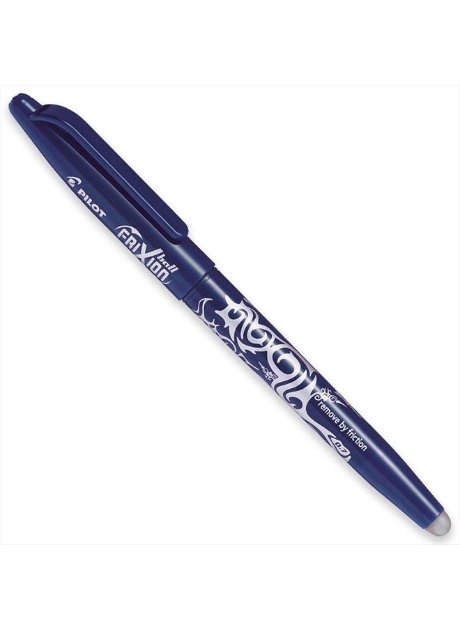 Frixion Heat/Friction Erasable Rollerball Pen FR7 - Medium Line 0.7mm Tip Nib - Essential Wallet Pack of 5 - Black, Blue, Red, Green & Violet