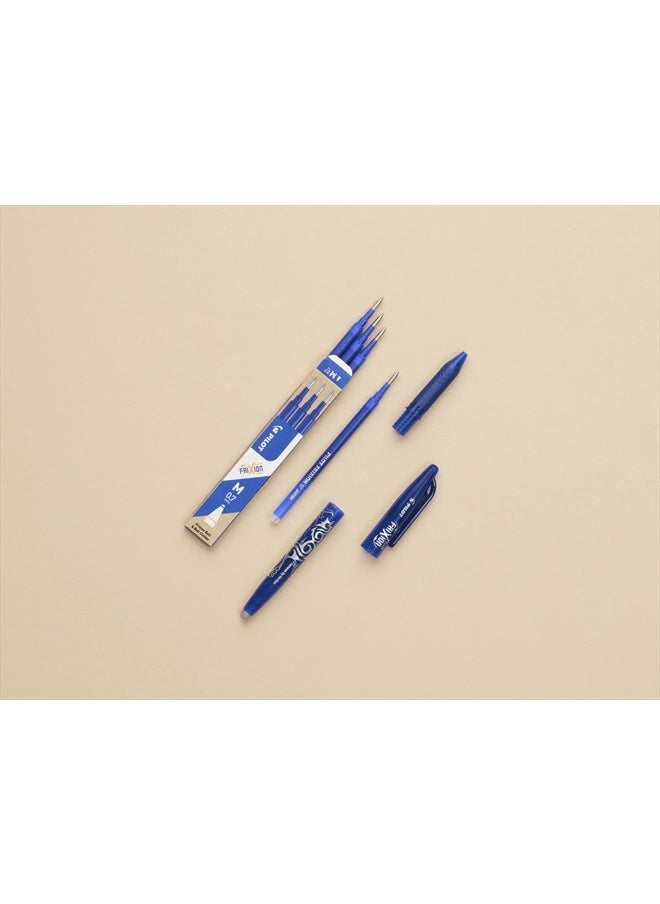 Frixion Heat/Friction Erasable Rollerball Pen FR7 - Medium Line 0.7mm Tip Nib - Essential Wallet Pack of 5 - Black, Blue, Red, Green & Violet