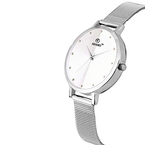 ADAMO Aritocrat White Dial Women's & Girl's Watch 335SSM01 - Image 4