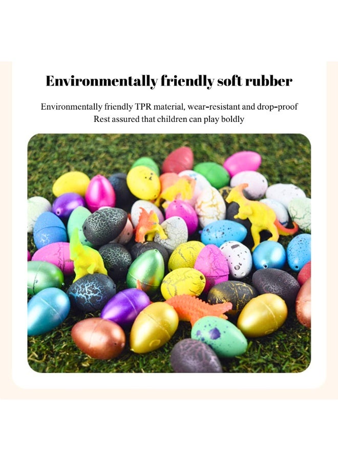 McDou 60 - Pack Dinosaur Eggs! Hatch in Water, Assorted Colors, Perfect for Hunting Games. Ideal Birthday Gifts & Party Favors for Toddler Kids Aged 3 - 10, Boys & Girls - Image 3