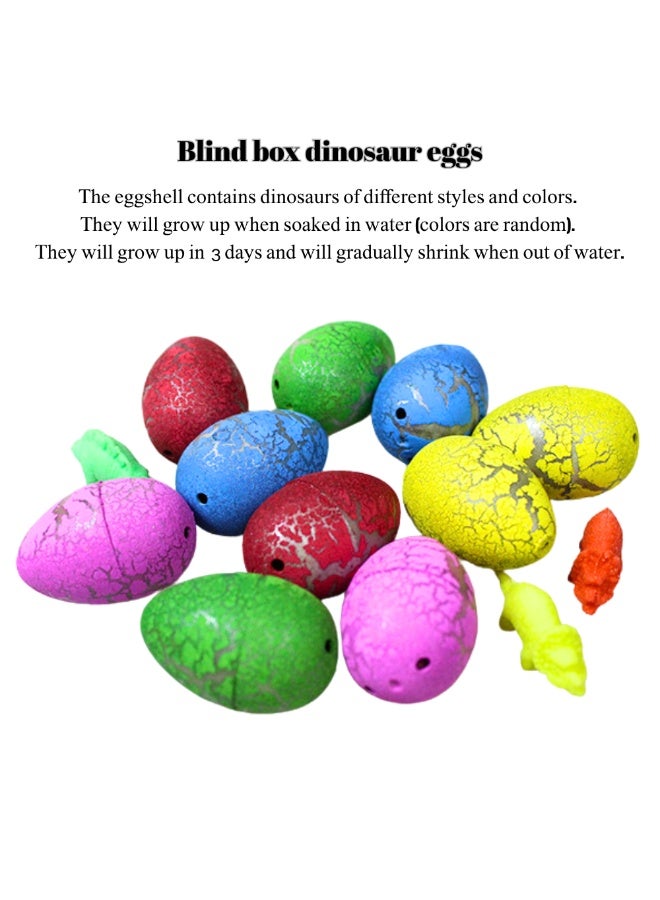 McDou 60 - Pack Dinosaur Eggs! Hatch in Water, Assorted Colors, Perfect for Hunting Games. Ideal Birthday Gifts & Party Favors for Toddler Kids Aged 3 - 10, Boys & Girls - Image 2