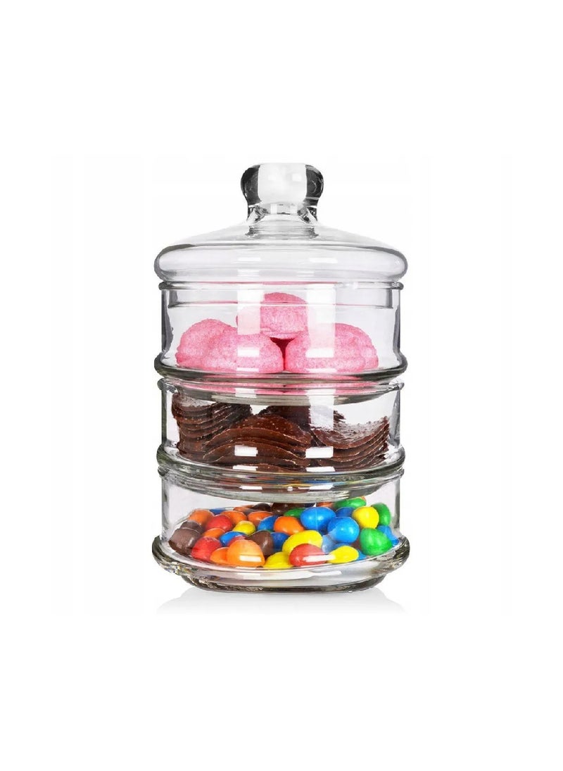 Koopman Koopman Glass Storage Jar – Durable Airtight Container for Kitchen, Pantry & Home Organization - Image 1