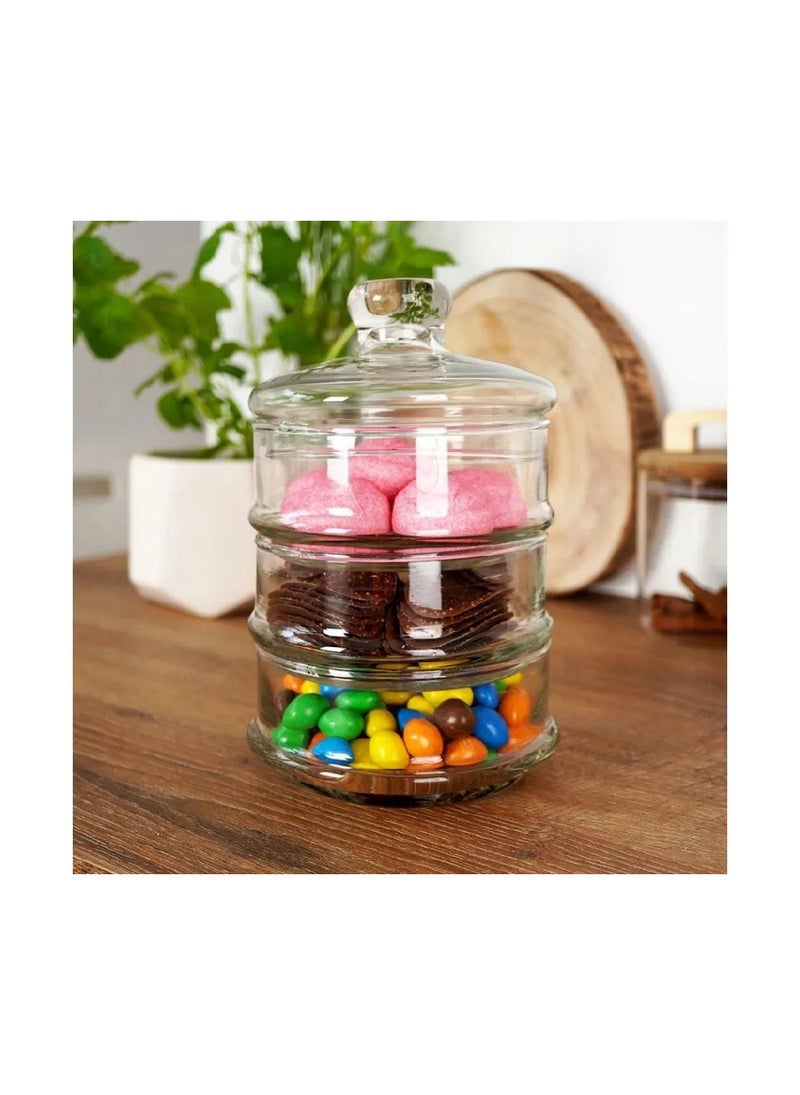 Koopman Koopman Glass Storage Jar – Durable Airtight Container for Kitchen, Pantry & Home Organization - Image 2