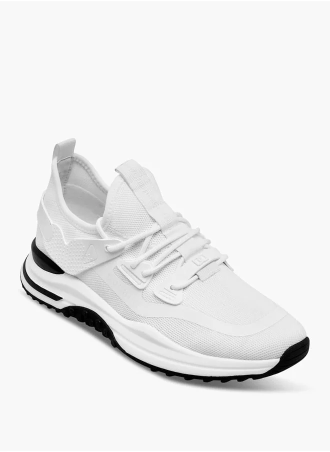 دوتشيني Men's Mesh Lace-Up Ankle Sneakers