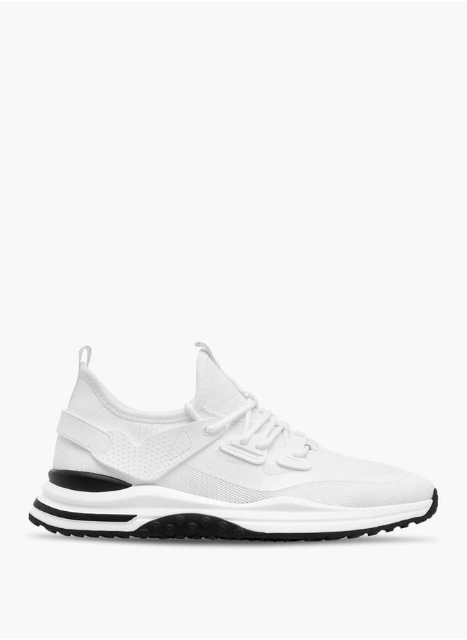 DUCHINI Men's Mesh Lace-Up Ankle Sneakers  - Image 3