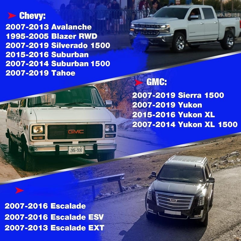 KSP PERFORMANCE وصلة شريط استقرار KSP لـ Chevy GMC Silverado Sierra 1500، وصلة شريط الاستقرار الأمامية لـ Escalade Avalanche Suburban Tahoe، وصلة شريط استقرار بديلة تحل محل OE K700538 K700432 - Image 2