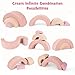 INFANS Climbing Toys for Toddlers 3pc Foam Climbing Blocks Rainbow Shaped Indoor Play Set Soft Equipment Modulars Rainbow Crawling Tunnel Playroom Couch for Children Playroom Baby Pink - Image 4