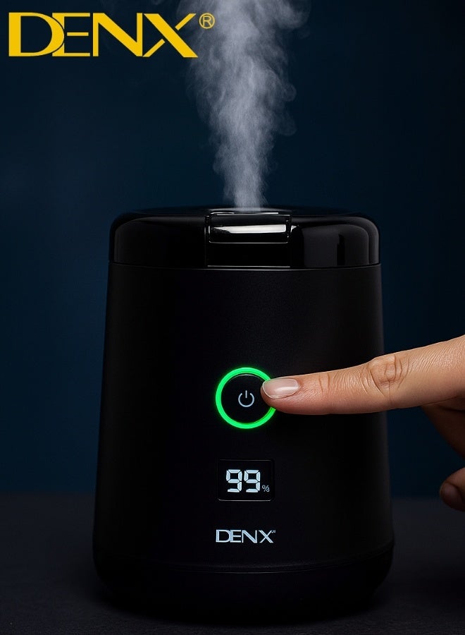 Denx "DENX DX1922 Portable Smart Electronic Censer – High-Quality Incense Burner with Built-in Turbo Fan, 2000mAh Rechargeable Battery, Type-C Fast Charging, Elegant Metal Design, Compact & Lightweight for Home, Office, or Car Use" - Image 1
