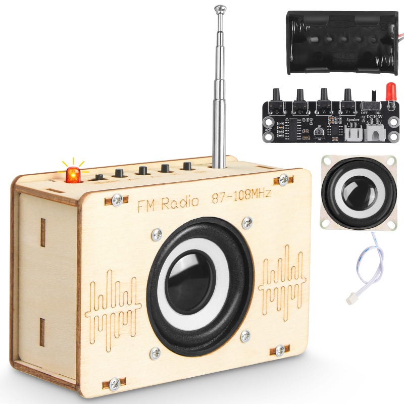 Poraxy Science Kits for Kids Age 812 1214 STEM Kits 810 Build Your Own FM Radio Kit Electronic DIY Experiment Engineering Building Project Toys Gifts for Teen Boys Girls 9 11 13 15 16 - Image 2