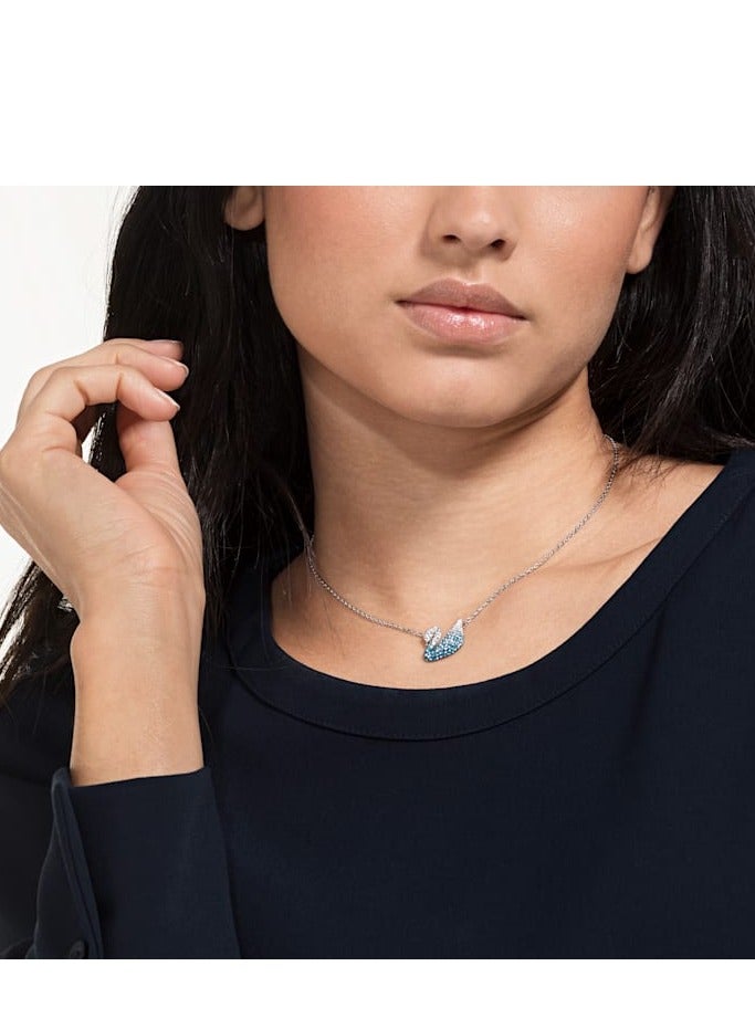 Swaro Studded Iconic Swan Pendant Necklace - Image 2