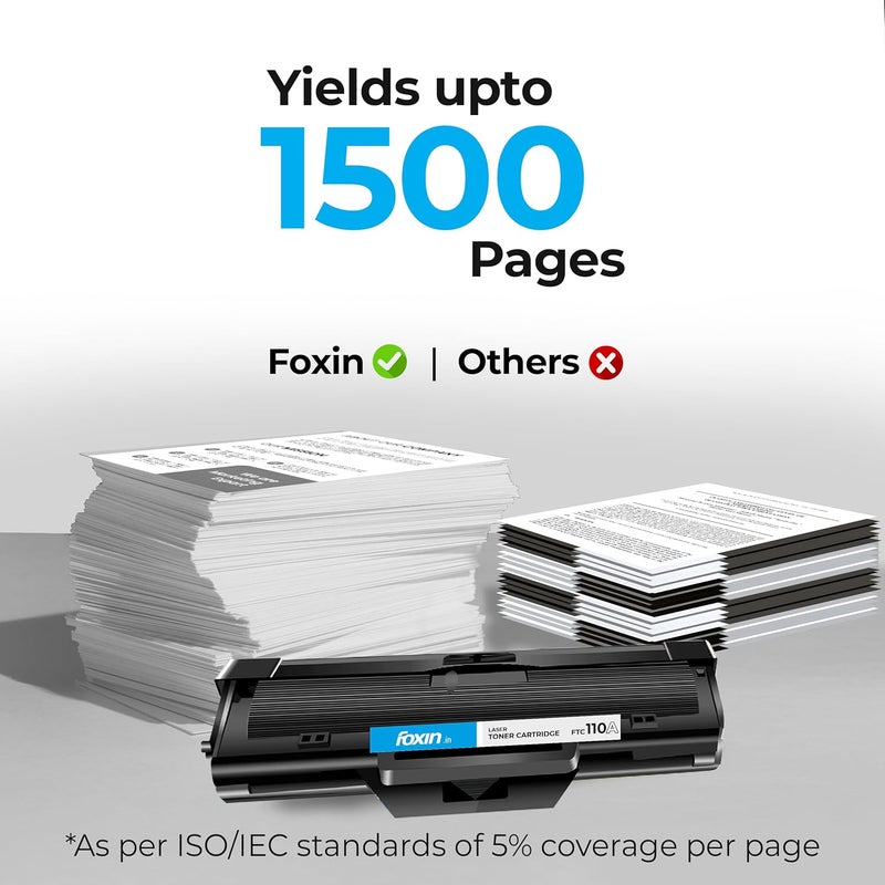 FOXIN FTC-110A Laser Printer Cartridge Compatible with HP Laserjet 108A, 108W, 136A, 136W, 136NW, 138P,138PN,138PNW | Black - Image 3