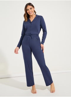 Styli Cotton Jersey Long Sleeves Shirt & Pyjama Set  - Image 5