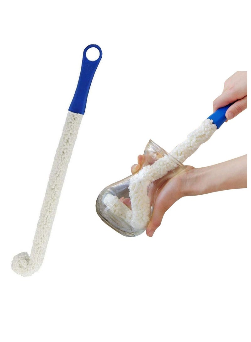 Bottle Brush Cleaner, Bendable Long Water Bottles Cleaner Brushes with Handle, Flexible Washer Cup Scrubber  Round Scrub Set, Cleaning Set - Image 1
