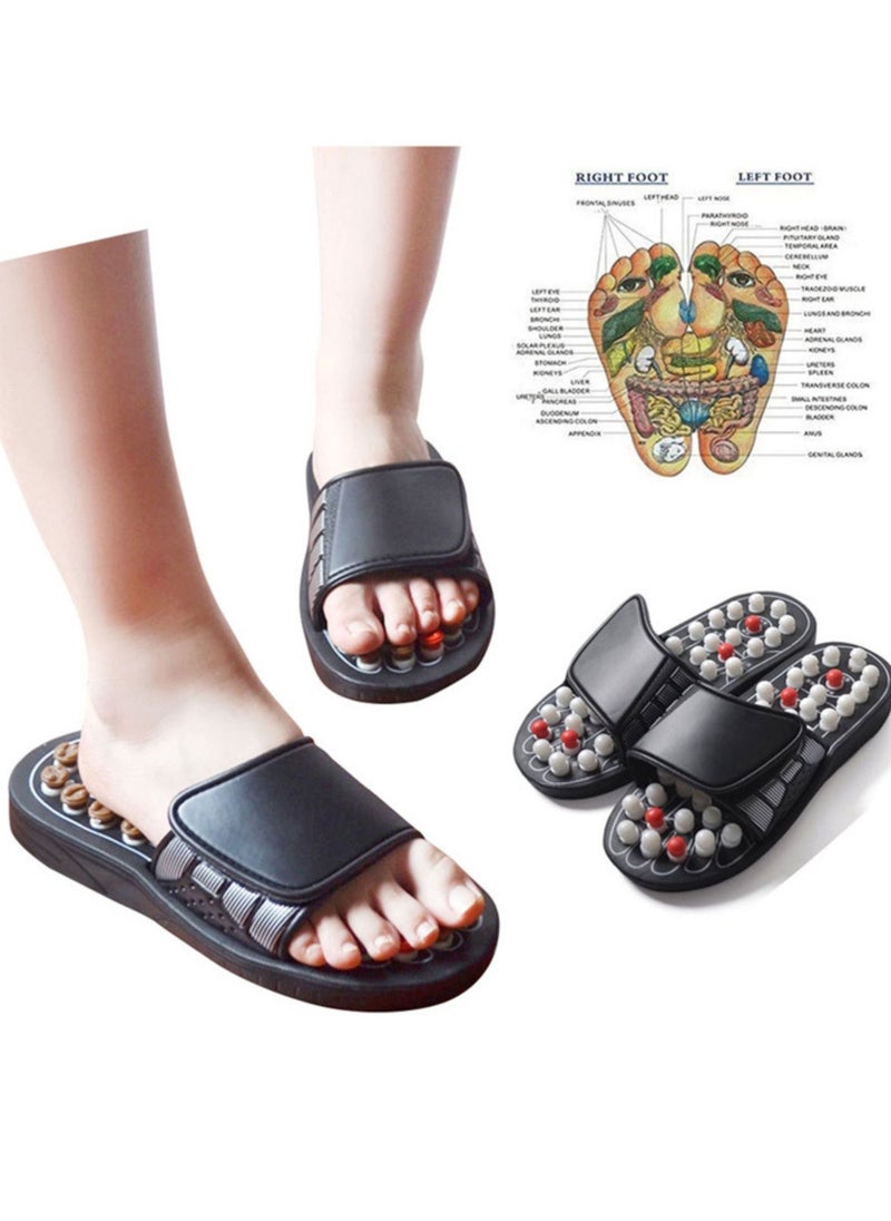 Generic - Massaging Slippers Acupressure  and Neo Reflexology Sandals - Acupuncture Socks Alternative - Foot Massage Slippers for Women and Men - Slippers for Heel Pain - ACU Sandals - LL - Image 1