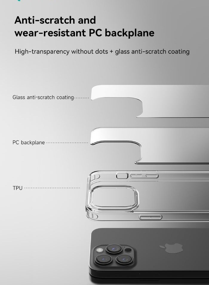ديفيا جراب جيرفور ايفون 13برو شفاف  ومضاد للاصفرار【 جراب حماية ايفون 13برو   】 للغاية مصنوع من مواد ذات جودة الحمية ضد الخدوش والصدمات مع سهوله الوصول الى جميع  المنافذ - Image 5