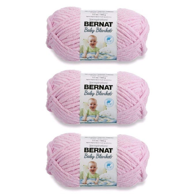 BABY BLANKET YARN 3PACK BABY PINK 1611033200