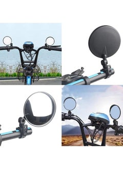 Arabest Bike Mirror, 2pcs Bike Rear View Mirrors, 10cm Bicycle mirrors for handlebars, 360 Rotatable Bike Mirrors Handlebar Rearview Mirror, Acrylic Convex Mirror for Road Bike/MTB/Off-Road/Fixed Gear Bike  - Image 3