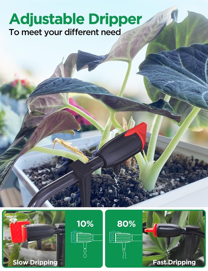 LetPot Automatic Watering System for Potted Plants, [Wi-Fi & App Control] Drip Irrigation Kit System, Smart Plant Watering Devices for Indoor Outdoor, Water Shortage Remind, IPX66, Green - Image 4