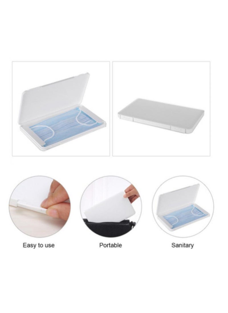 AIWANTO Mask Storage Case Dust-proof Flip Cover Mask Box  - Image 3
