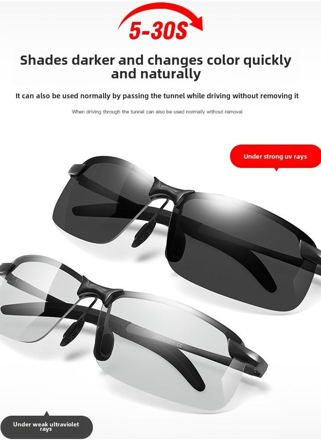 Generic - Polarized night vision glasses color-changing sunglasses male driver driving mirror fishing sunglasses day and night driving special glasses - Image 1